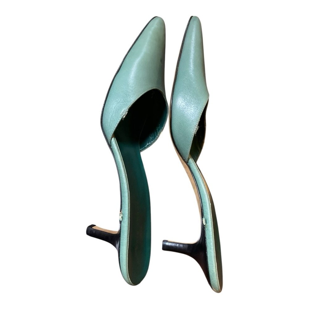 Kate Spade Women’s Green Sandals Shoes heels Mules Size 8.5 - Picture 6 of 16